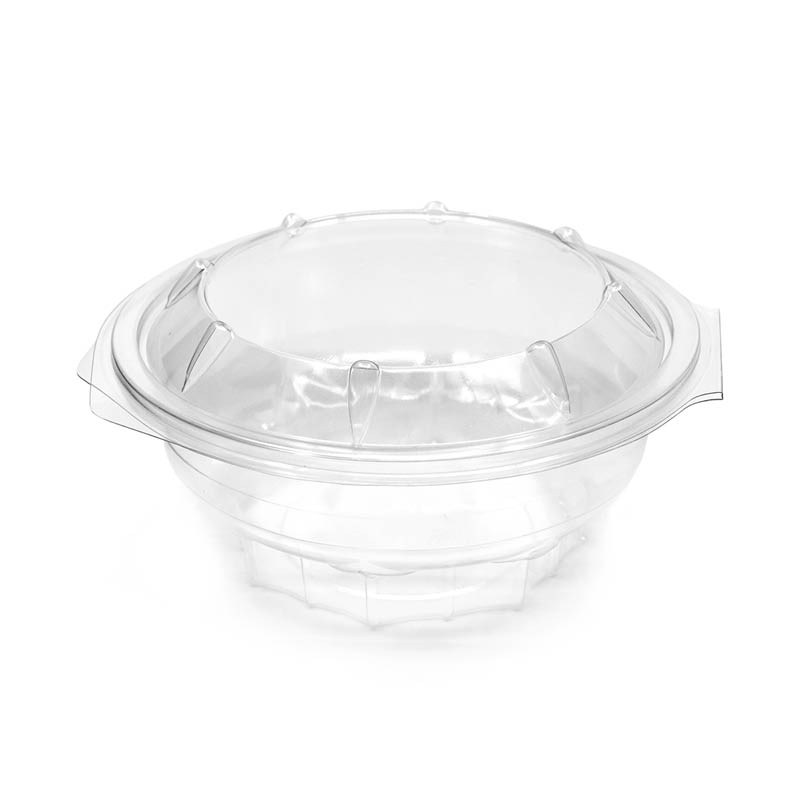 CLEAR PLASTIC CLAMSHELL SALAD BOWLS 250 ML (15 PCS.) Asnaf Trading Co.