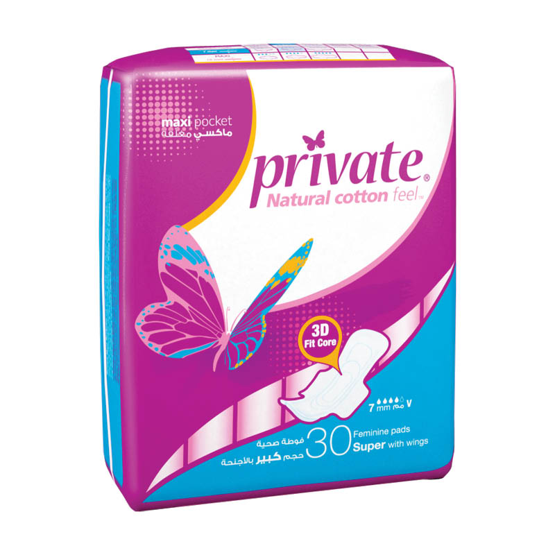 Private Super Sanitary 30 Pads Asnaf Trading Co.